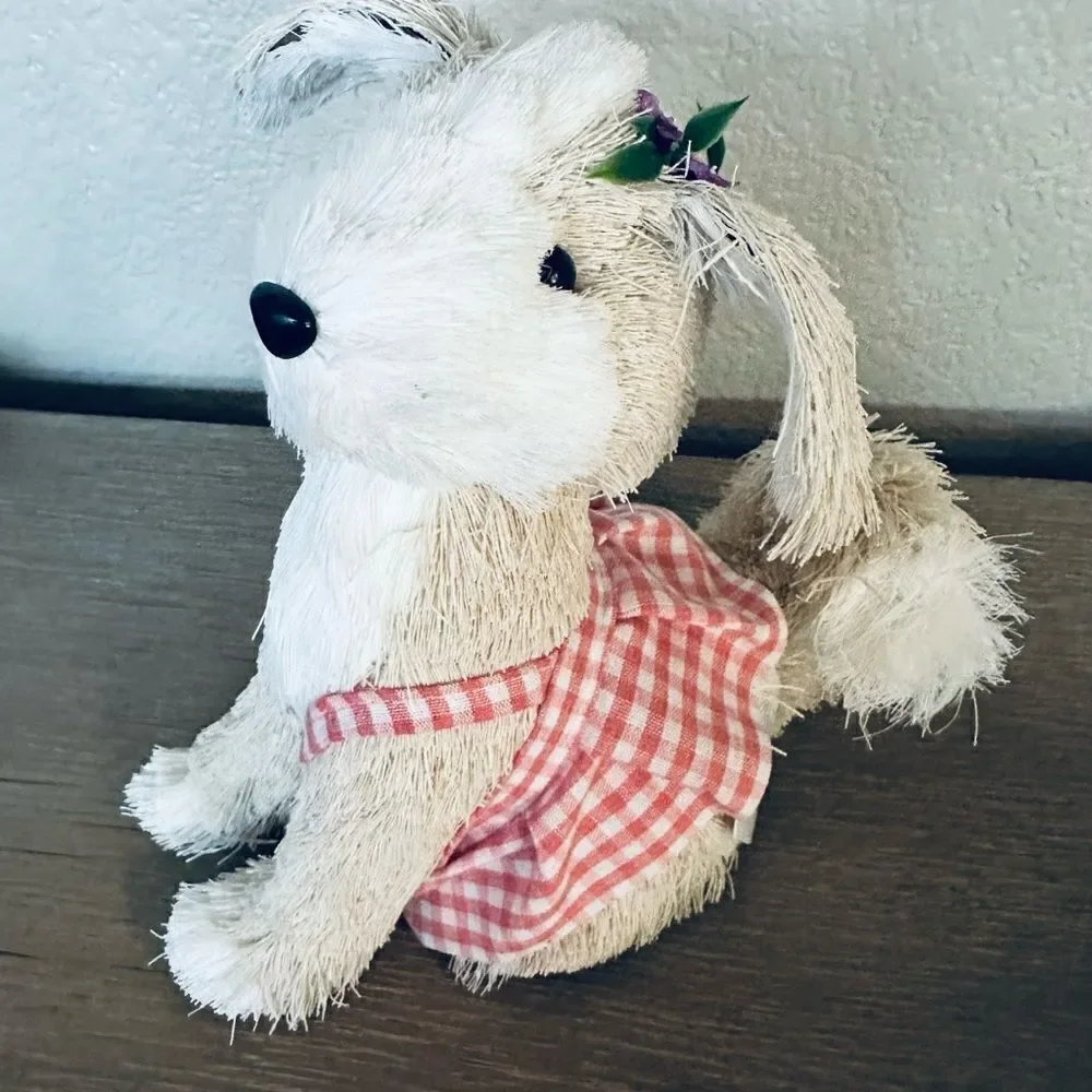 Easter Spring Straw Rabbit Dog or Squirrel Critter Decor